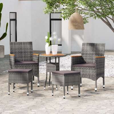 Modern 5 Piece Garden Lounge Set Home Decor Accent Outdoor Living 