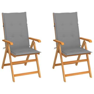 Space Saving Garden Chairs 2 pcs with Patio Setup Outdoor Living 