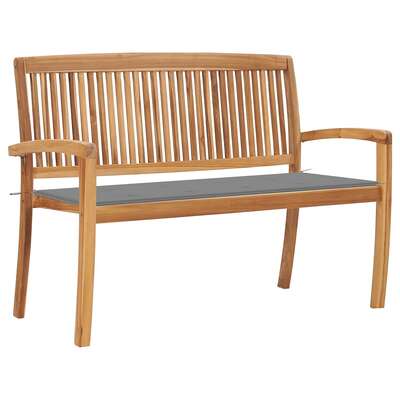 Contemporary Stacking Garden Bench with Cushion Home Use Home Comfort 