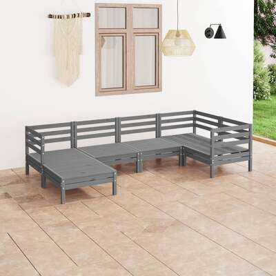 Versatile 6 Piece Garden Lounge Set Indoor Outdoor Use Patio Relax 