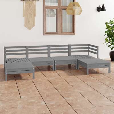 Minimalist 6 Piece Garden Lounge Set Home Decor Accent Garden Leisure 