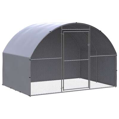 Outdoor Chicken Coop 3x2x2m Galvanised Steel | EXTG