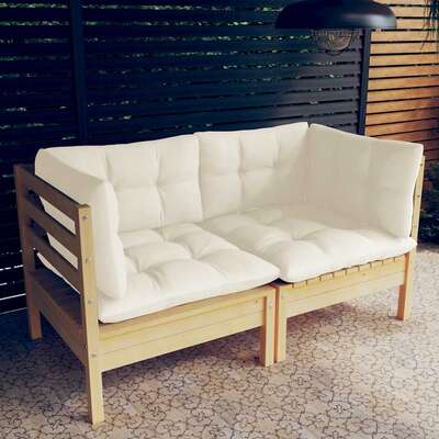 Minimalist 2 Seater Garden Sofa with Relaxing Seating Evening 