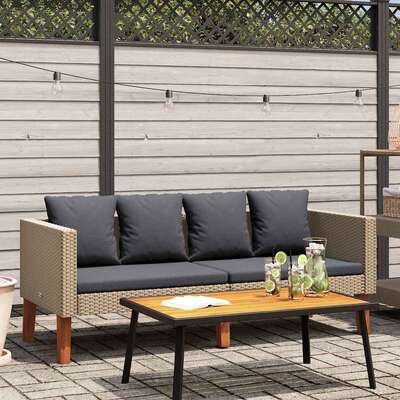 Comfortable 2 Seater Garden Sofa with Lounge Area Essentials 