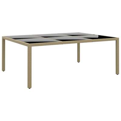 Premium Garden Table 200x150x75 cm Tempered Living Space Upgrade Boho 