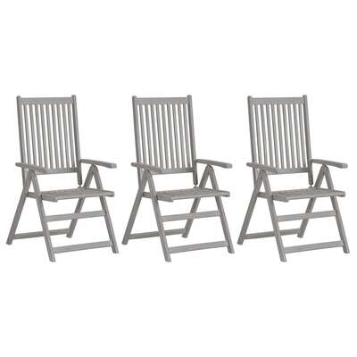 Decorative Garden Reclining Chairs 3 pcs Lounge Area Summer 