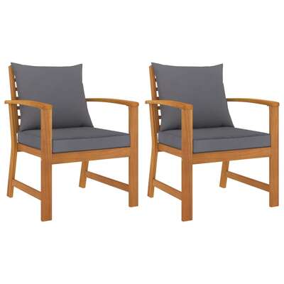 Stylish Garden Chairs 2 pcs with Lounge Area Garden Leisure 