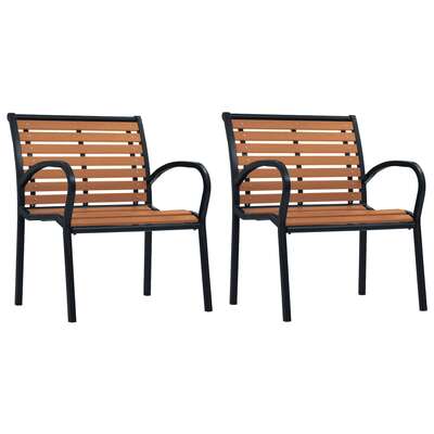 Comfortable Garden Chairs 2 pcs Steel Living Space Upgrade Garden Leisure 