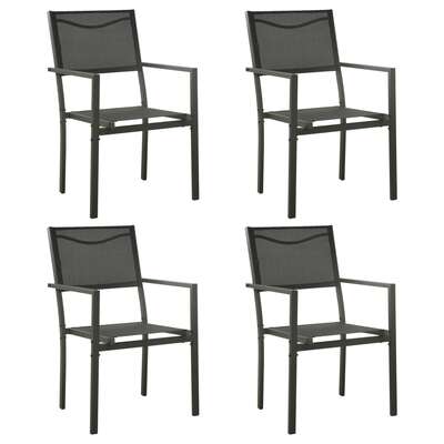 Minimalist Garden Chairs 4 pcs Textilene Daily Living Essential Modern Living 