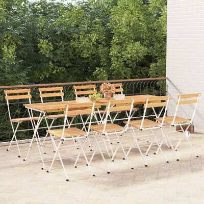 Decorative Folding Bistro Chairs 8 pcs Home Use Modern Living 