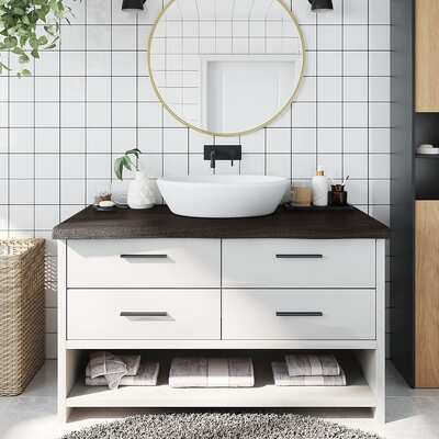 Bathroom Countertop Dark Grey