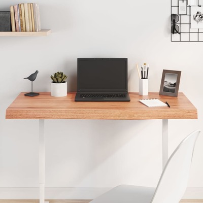 Oak Elegance: Treated Solid Wood Table Top