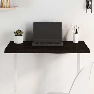 Urban Chic Harmony: Dark Grey Treated Solid Wood Oak Table Top