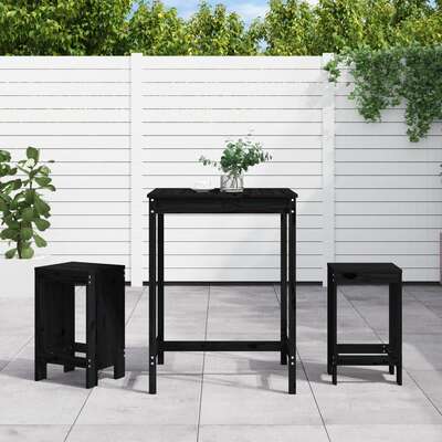 Versatile 3 Piece Garden Bar Set Relaxing Seating Garden Leisure 