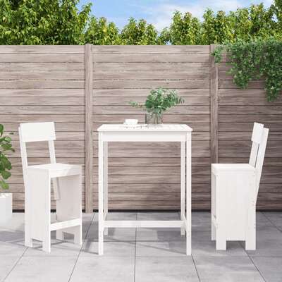 Decorative 3 Piece Garden Bar Set Relaxing Seating Urban Style 