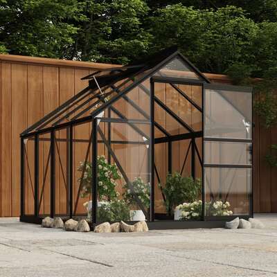 Greenhouse Replacement Frame Greenhouse Base Patio Anthracite Aluminium
