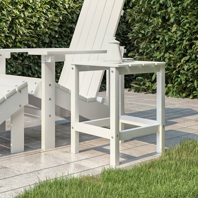 Garden Adirondack Table White HDPE