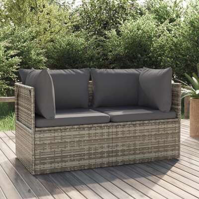 Space Saving 2 Seater Garden Sofa with Relaxing Seating Urban Style 