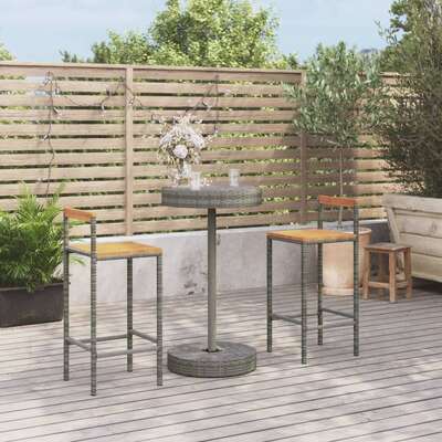 Minimalist 3 Piece Garden Bar Set Home Decor Accent Outdoor Living 