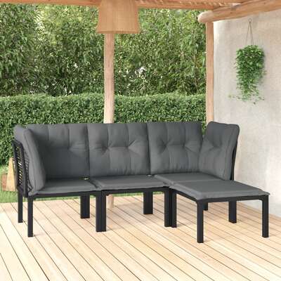 Minimalist 4 Piece Garden Lounge Set Daily Living Essential Essentials 
