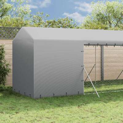 Large Outdoor Dog Kennel Run Galvanised Steel 2x6m | EXTG