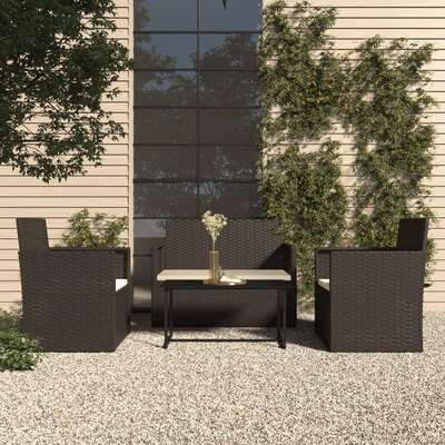 Comfortable 4 Piece Outdoor Lounge Set Garden Gathering Outdoor Living 