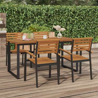 Space Saving Garden Table with U shaped Indoor Outdoor Use Garden Leisure 