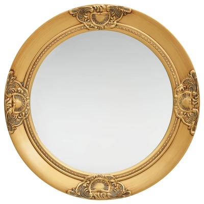 Wall Mirror Baroque Style 50 cm Gold