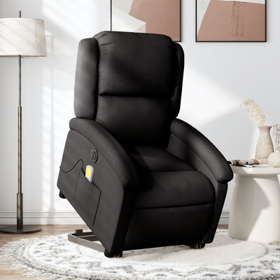Electric Stand up Massage Recliner Chair Black