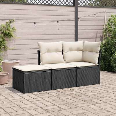 Modern 3 Piece Garden Sofa Set Home Decor Accent Urban Style 