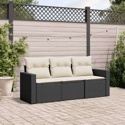 Comfortable 3 Piece Garden Sofa Set Relaxing Seating Home Comfort 
