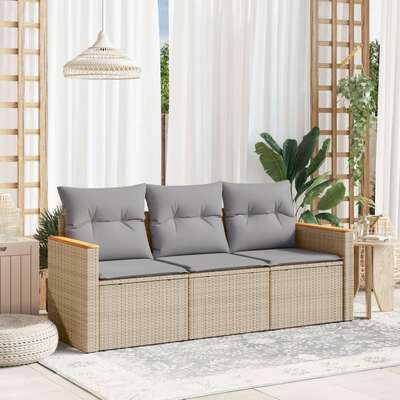 Versatile 3 Piece Garden Sofa Set Indoor Outdoor Use Outdoor Living 