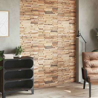 Wall Cladding Panels 10 pcs  Recycled Teak Wood