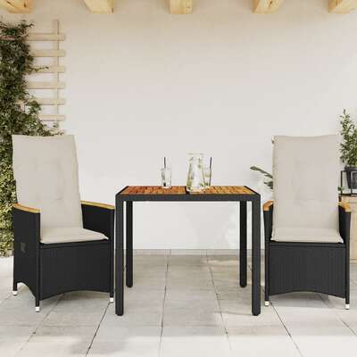 Decorative 3 Piece Bistro Set with Living Space Upgrade Boho 