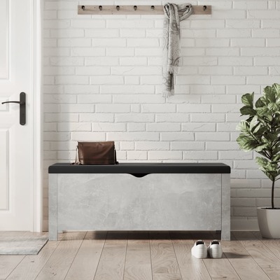Storage Box with Cushion Concrete Grey
