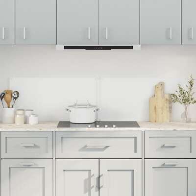 Elegant 2-Piece Transparent Tempered Glass Kitchen Backsplashes for a Sleek Look