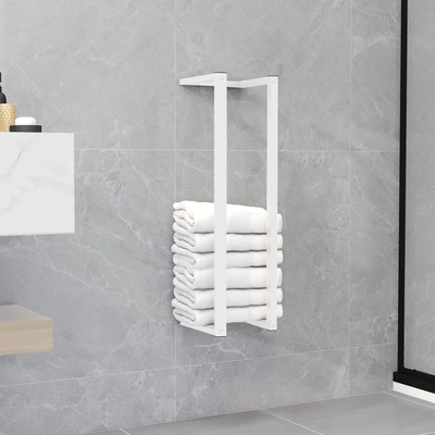 Towel Rack White Steel