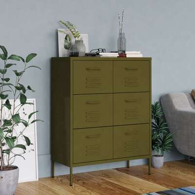 Drawer Cabinet - Mint Steel Sideboard Cupboard Storage Display Cabinet