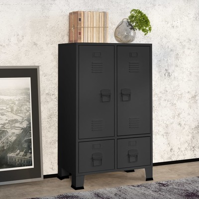 Industrial Wardrobe Anthracite Steel
