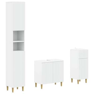 Bathroom Cabinet Engineered Wood Set 30x31x190cm
