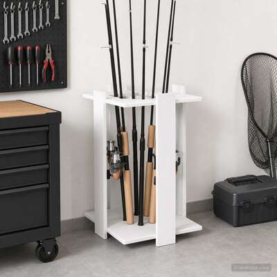 Billiard Cue Stand Engineered Wood 42x43x60cm