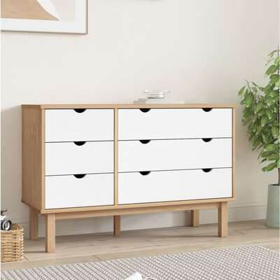 Drawer Cabinet Storage Cabinet Cupboard Living Room Solid Wood Pine