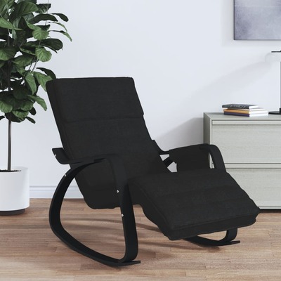Obsidian Comfort: Onyx Rocking Chair