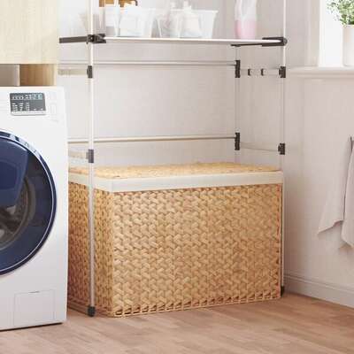 3-Section Water Hyacinth Laundry Basket | EXTG