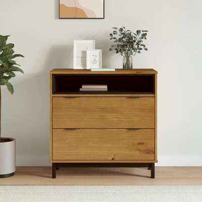 Chest of Drawers Storage Cabinet Drawer Cabinet FLAM - Solid Wood Pine