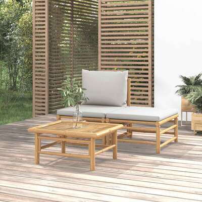 Minimalist 3 Piece Garden Lounge Set Relaxing Seating Essentials 