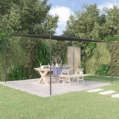 Glamourous Shades: The Anthracite Steel and Fabric Gazebo