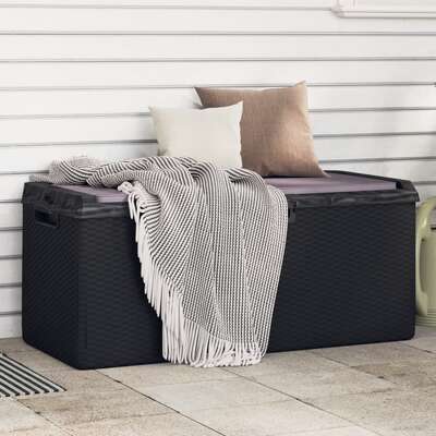 Garden Storage Box with Seat Cushion Anthracite