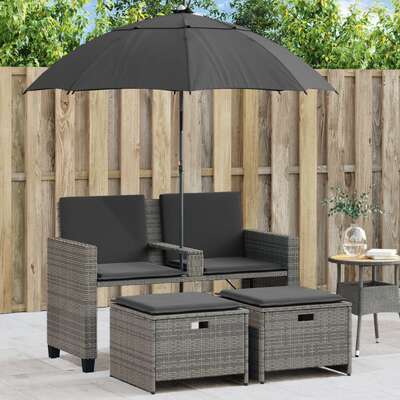 Space Saving Garden Sofa 2 Seater with Home Decor Accent Essentials 