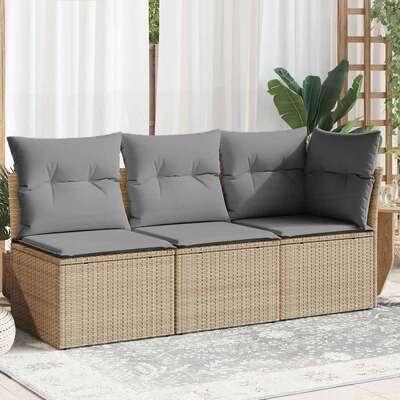 Premium Garden Sofa with Cushions 3 Indoor Outdoor Use Patio Relax 